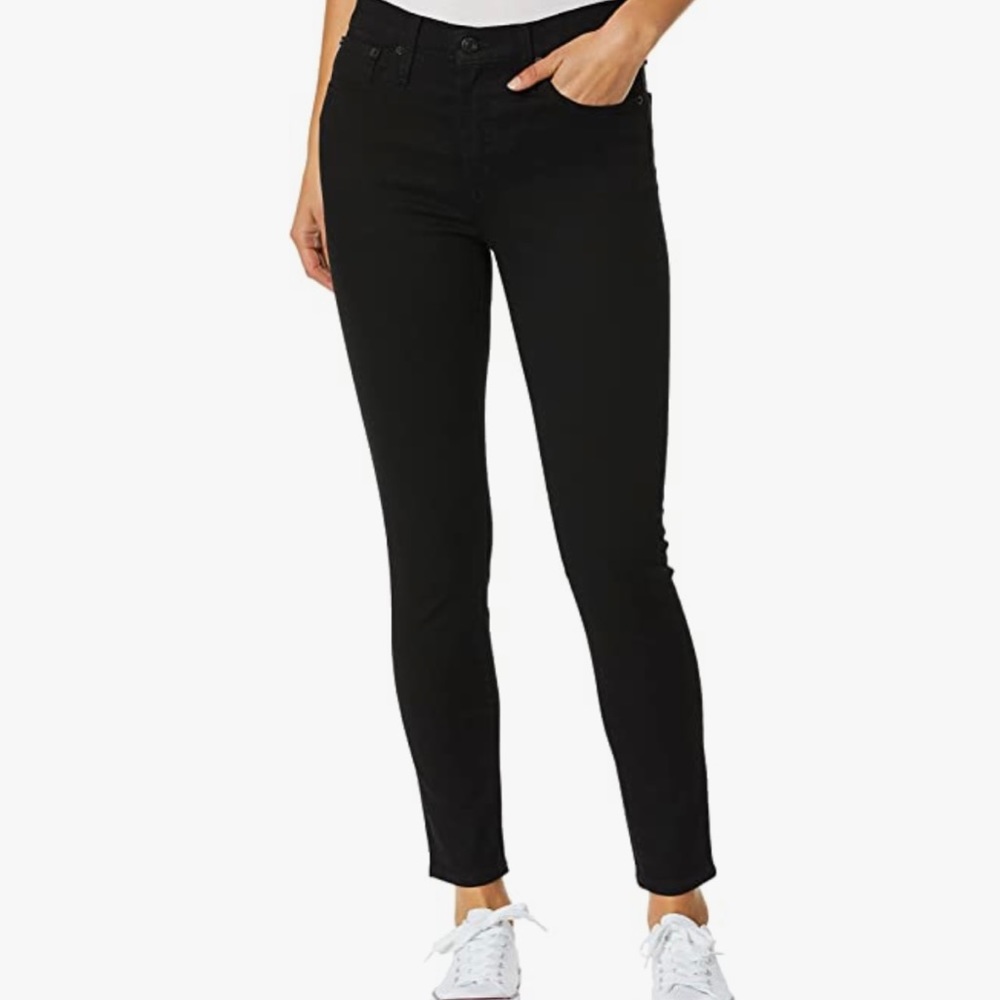 J. CREW MERCANTILE CURVY SKINNY JEANS BLACK 27 WOMENS 4